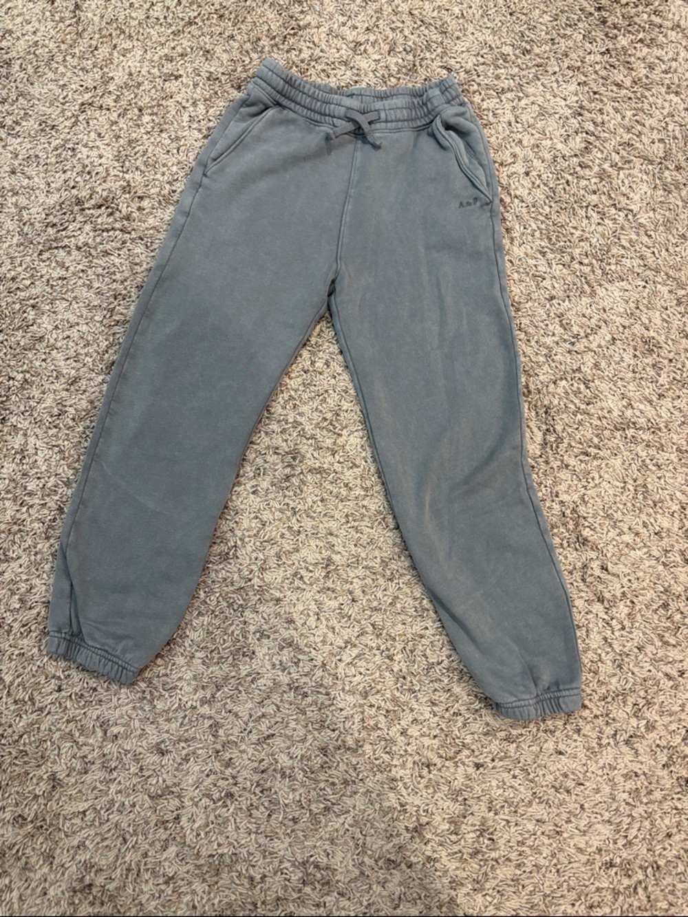 abercrombie kids Gray Elastic Waist Joggers